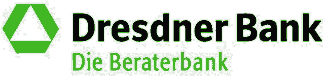 Dresdner Bank Logo Eiche Arbeitsplatte